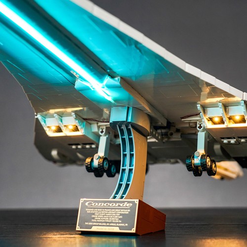 Zestaw świateł LED LocoLee do Lego 10318 Airbus Concorde Model Kreatywne oświetlenie - Zdjęcie 7 z 14