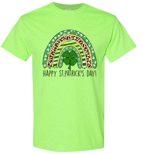St Patrick's Day Irish Rainbow grafisches T-Shirt Top T-Shirt - Bild 9 von 24