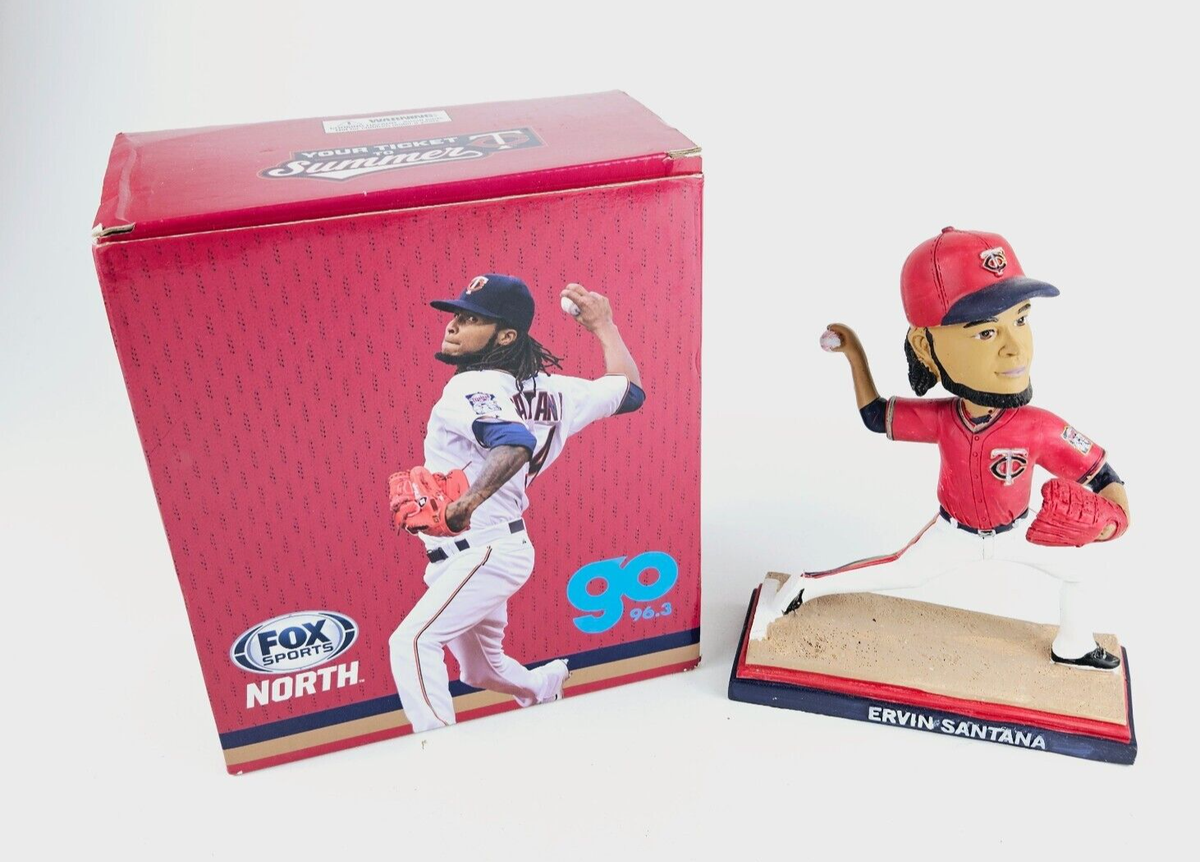 Ervin Santana 2016 Minnesota Twins Bobblehead SGA TC Red Jersey