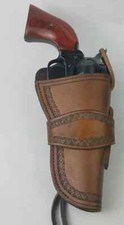 Custom Leather Holster Rough Rider 22 / Ruger single six revolver / Wrangler