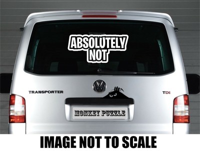 Imran Khan PTI Absolutely Not Sticker Decal For Car Home Window Windscreen Door