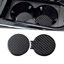 For Cadillac ATS 2013-2019 Vinyl Carbon Fiber Interior Water Cup Holder Pad Mat