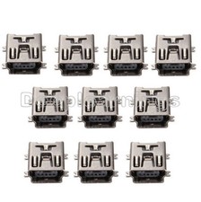 20PCS Mini USB SMD 5 Pin Female Mini B Socket Connector Plug NEW