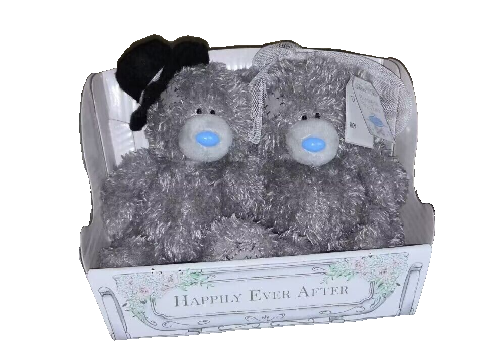 Me to You Tatty Teddy Bride and Groom 11cm H in Wedding Carriage