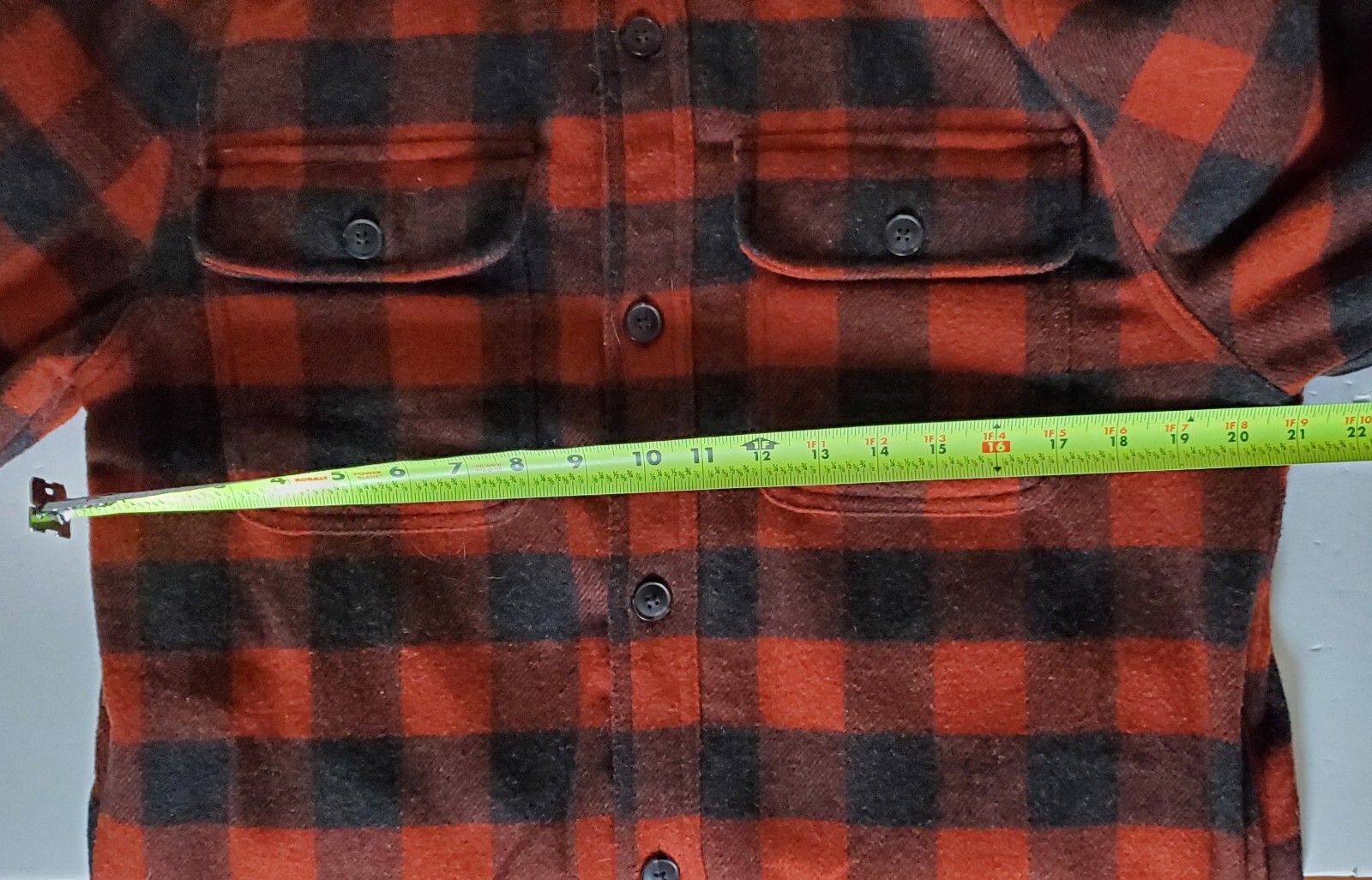 Jachs New York Mens Lined Flannel Wool Blend Overshirt Jacket - Size M - EUC image 9