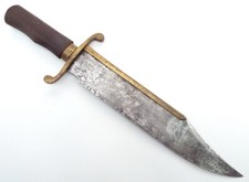 CUCHILLO BOWIE ENORME ANTIGUO HOJA MASIVA DAGA GUERRA CIVIL AMERICANA