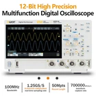 Owon ADS814A 12bit Digital Oscilloscope 100MHz 4CH 1.25GSa/s FFT analysis