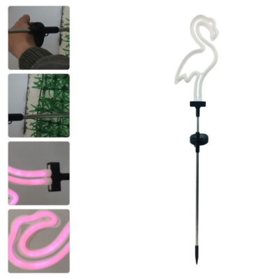 1Pc Yard Light Flamingo Solarlampe Wasserdichte Rasenleuchten Außenleuchte DE