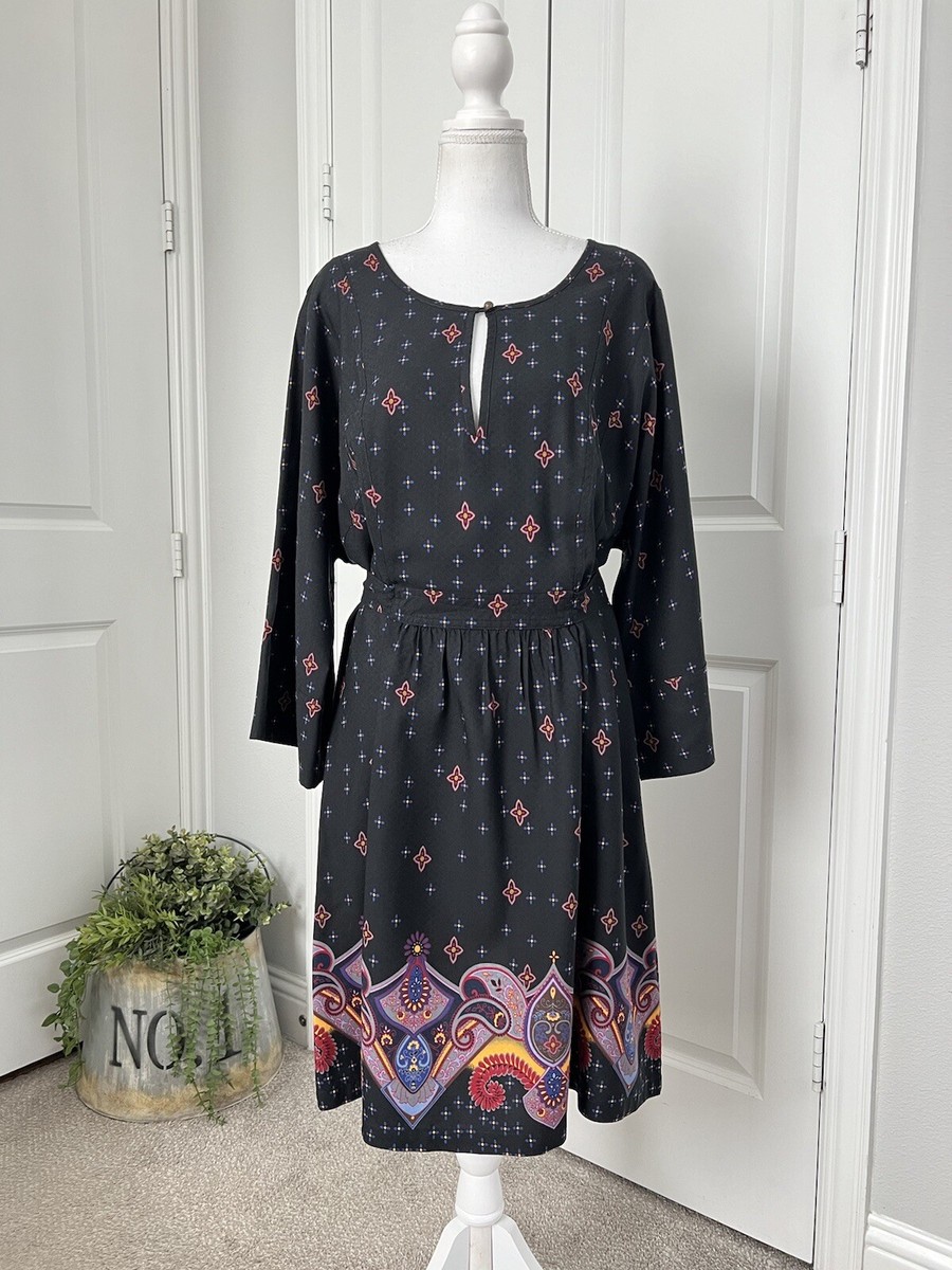 white dress sequin Irina Mini with Black Bow S Vintage Illusion 3/4 Sleeves Size_dM/L Step into a world Color:AGAVE