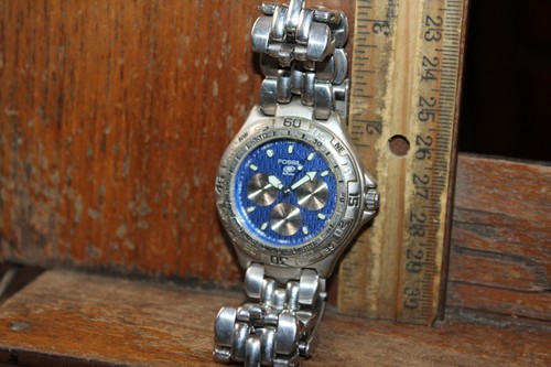 Fossil BLUE Multifunction Men's Wrist Watch (Needs Batteries) Wristwatch B0-8795
