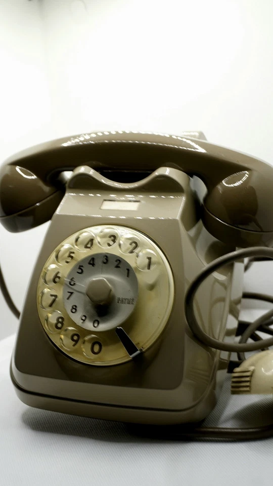 TELEFONO A ROTELLA GRIGIO SIP VINTAGE ANNI '70 '80 - Immagine 2 di 4