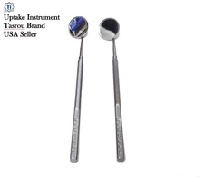 Mouth Mirror Set of Two, Simple & Magnified, #4, Dental Instrument Tasrou Brand