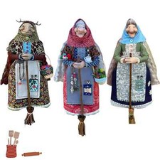 Handmade Kitchen Witch Doll Luck Companion Hanged Witch Doll Figure Decoration