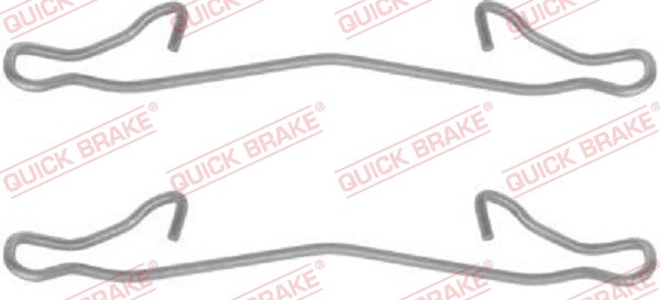 Original Quick Brake Accessory Set Brake Pad 109-1121 for Dacia Fiat - Image 3