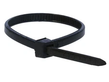 100) 6" INCH ZIP CABLE TIES TIE-WRAP NYLON BLK 25 LBS UV FASTEN STRAP WIRE LOOP