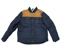 Levi’s Quilted Woodsman Puffer Jacket Navy Brown 594930016