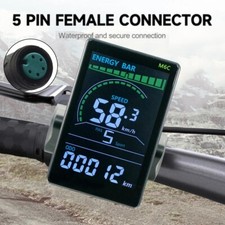 E-Bike 24V 36V 48V 52V 60V M6C Colorful LCD Display Screen Power Speed Meter