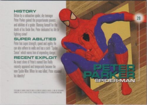 SPIDER-MAN : 1996 MARVEL MOTION CARD #28 - Photo 1 sur 2