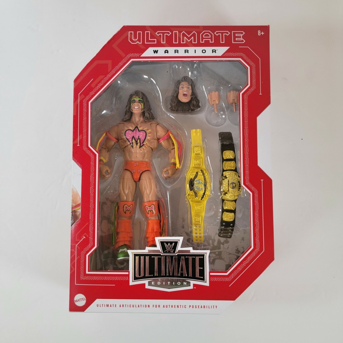 Mattel WWE Action Figure, 15,2 cm da collezione Ultimate Warrior con 10 punti di articolazione e aspetto realistico