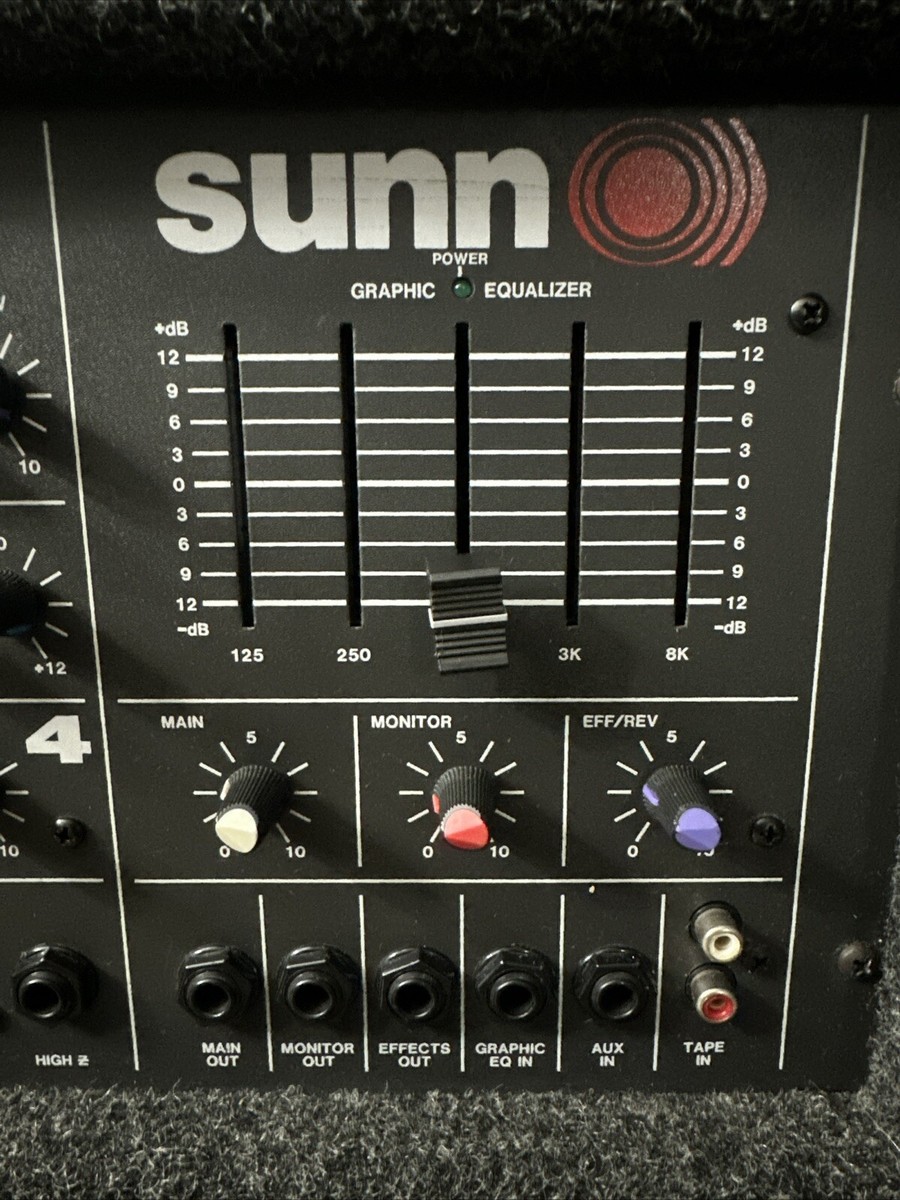 Fender Sunn Powered Mixer SR-4150 Graphic Equalizer Vintage READ