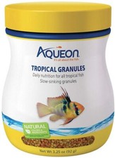 Aquarium, Aqueon Tropical Granules Fish Food 3.25 oz 
