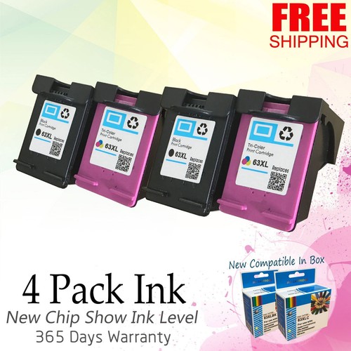 Ink Cartridge for HP 63XL 63 DeskJet 1110 1111 2130 2132 3630 3632 3634 3636 US - Picture 14 of 16
