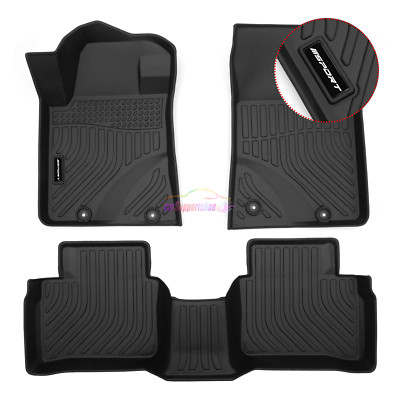 Floor Mat Fits For 13-18 Nissan Altima 3D Molded Black TPE Carpet 3PCS w/ Sport