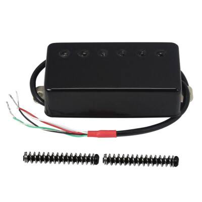 FLEOR Humbucker Pickup LP Style Keramik Magnet Hals Position 4 Draht Schwarz