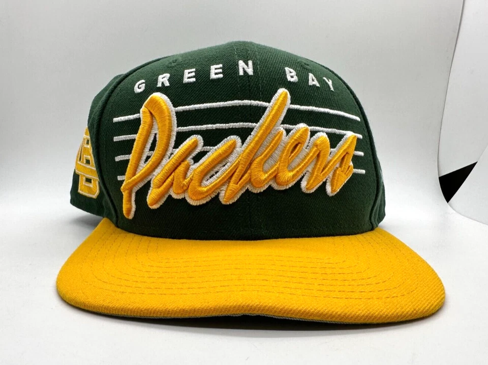 Gorra gorra para hombre Green Bay Packers New Era 9FIFTY Script Snapback Foto 3 de 4