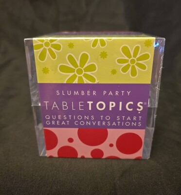TableTopics Slumber Party Questions to Start Great Conversation Ages 7-10