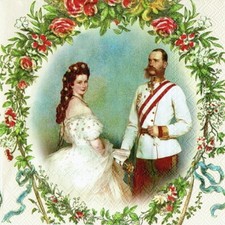 20 Servietten"Sissi und Franz"Kaiserin Elisabeth von Österreich*Nostalgie*33x33