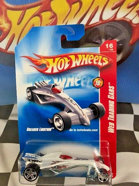 Hot Wheels 2008 Web Trading Cars 16/24 092 Greased Lightnin' WHITE PR5