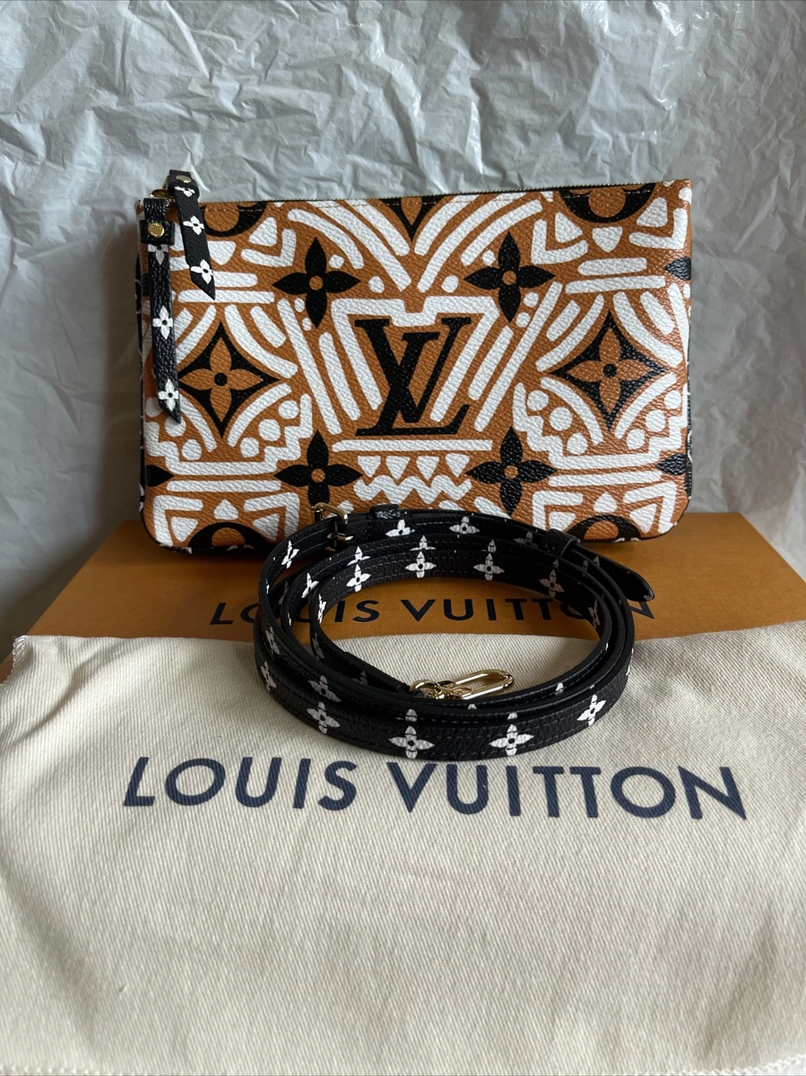 Authentic Louis Vuitton Crafty double zip Pochette