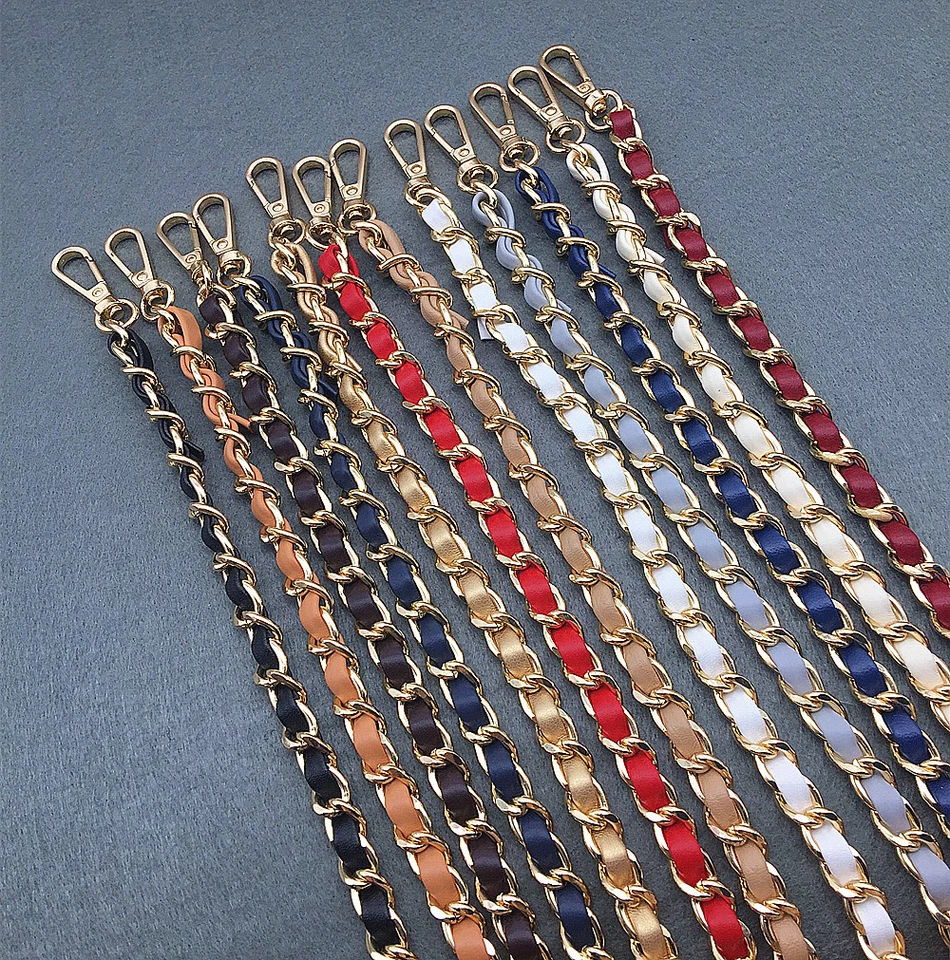 Bandolera de cuero de repuesto con cadena bandolera bolso de mano correa Foto 3 de 3