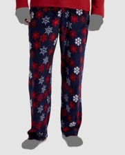 28 Club Room Men's Red Blue Snowflake Lounge Sleepwear Pajama Pants Size L