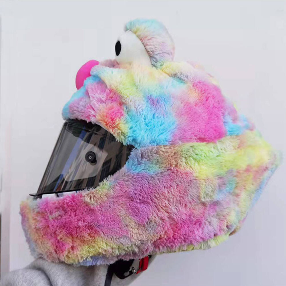 fur motorcycle helmet for Baby BXW children will laugh Full Face Motorcycle Helmet Cover