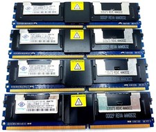  LOT OF 4 Nanya 2GB PC2-5300F 667Mhz DDR2 ECC NT2GT72U8PD1BD-3C - w/ WARRANTY 
