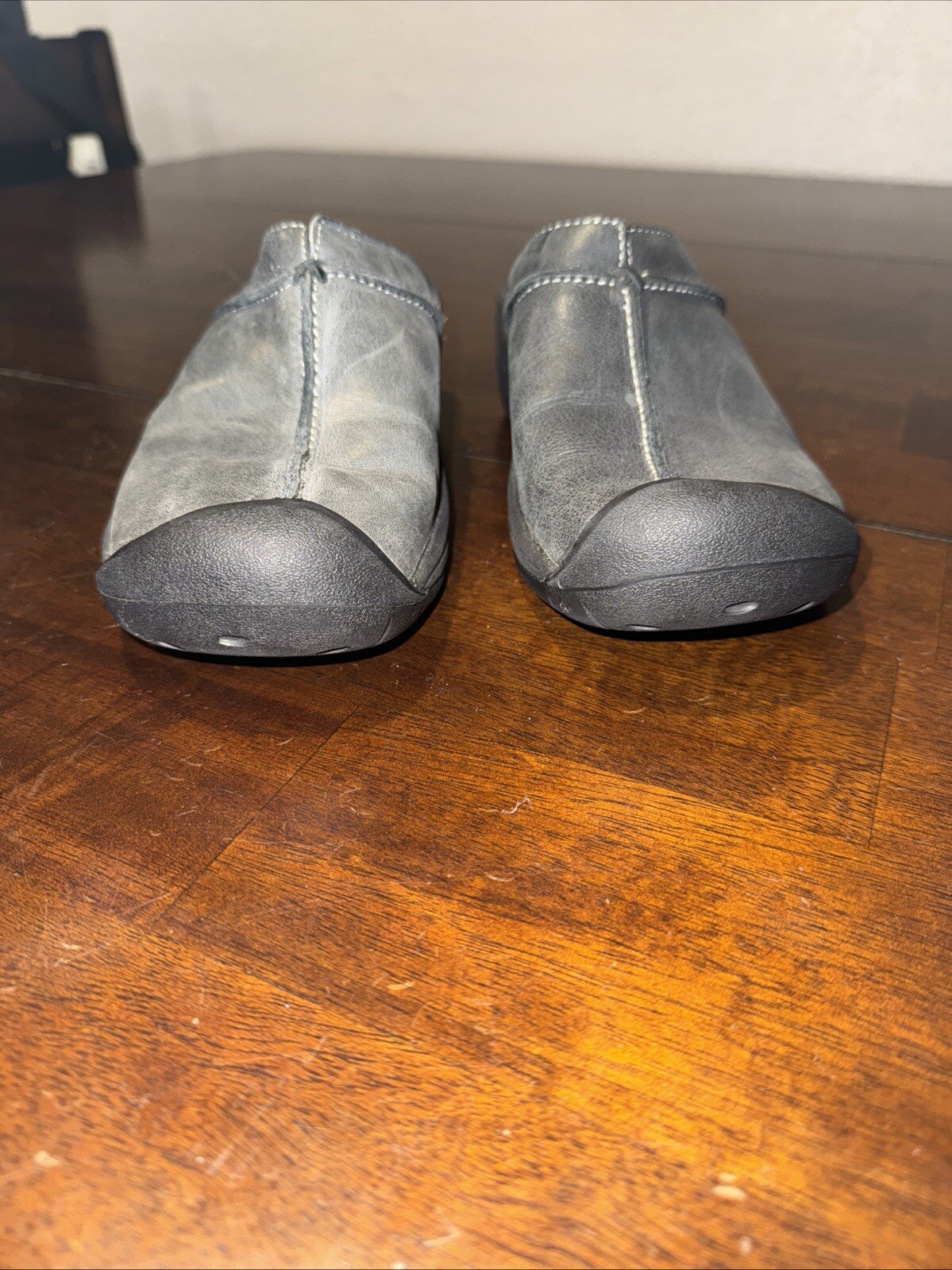 KEEN Zoccolo donna da passeggio in pelle grigio antracite u ottimo