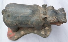 ORIGINAL WOOD BACK HIPPOPOTAMUS BODY MASK BIDJOGO DANCE ARTIFACT BISSAGOS ISL  