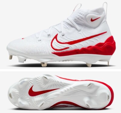 Nike Alpha Huarache NXT Metal Baseball Cleats White DJ6517-104