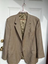 Valentino Uomo Virgin Wool Houndstooth 2-Button Blazer 46L