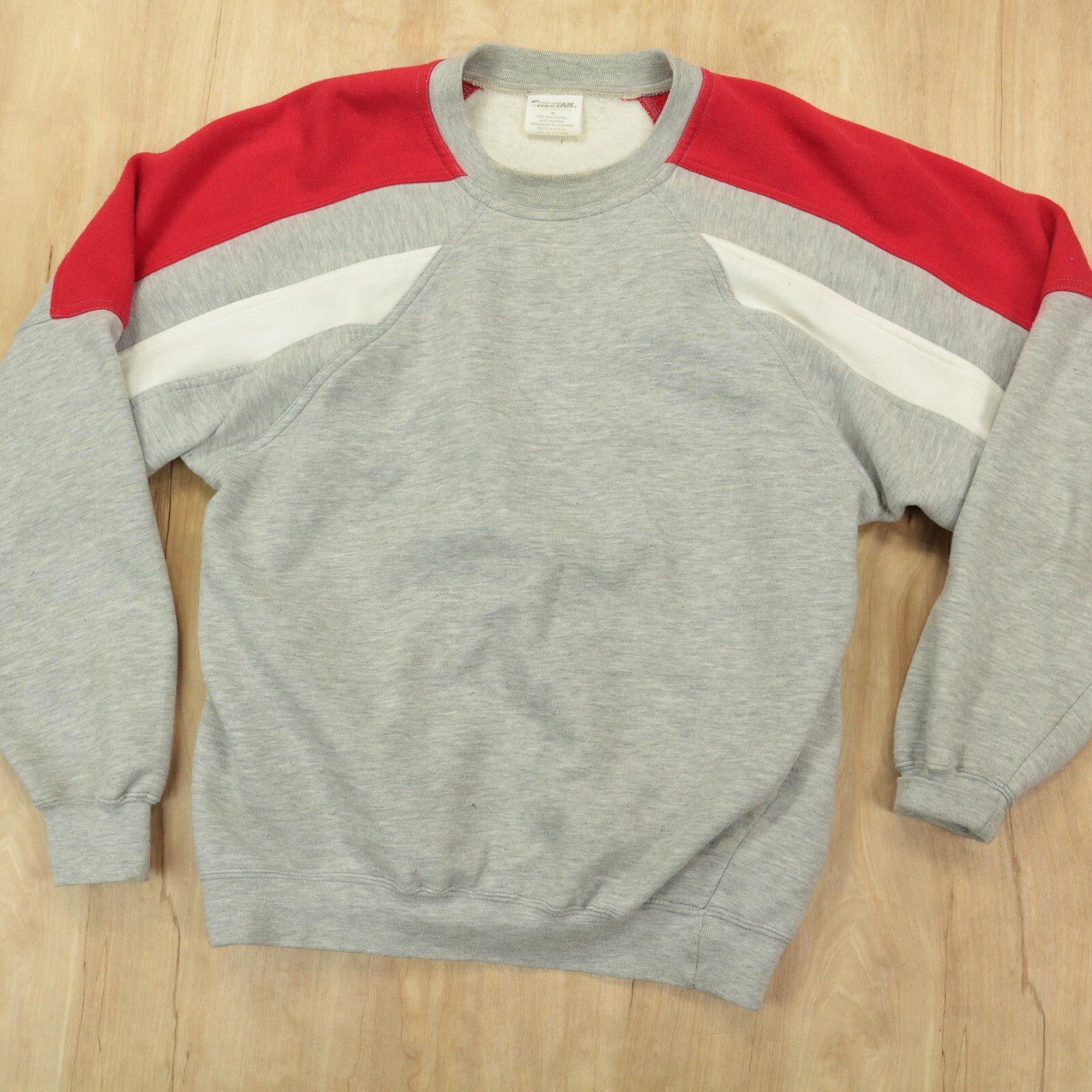 vtg Cheetah brand colorblock sweatshirt 