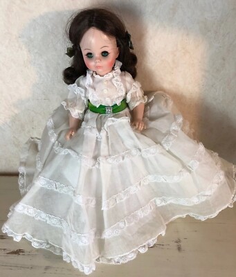Madame Alexander Gone With the Wind Scarlet O'Hara Doll White Dress 13''