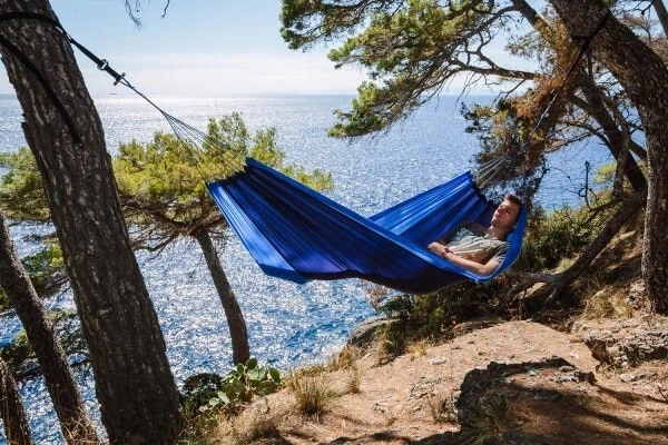 Amazonas Silk Traveller Leichthängematte, Ocean, L - Bild 3 von 4