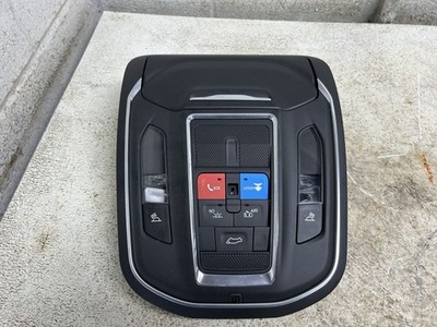2023 JEEP WAGONEER Black Overhead Console Roof Mounted with Maplites OEM