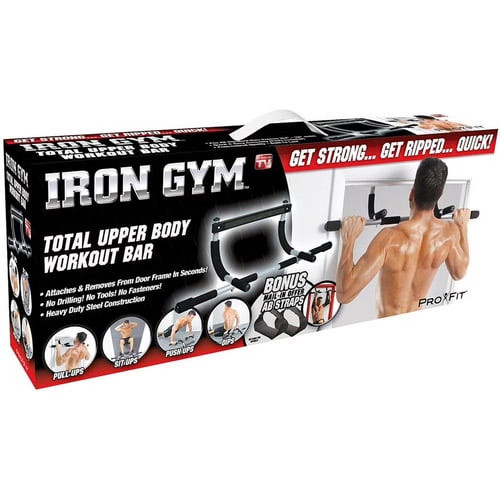 Iron Gym Pro Fit Home Total Upper Body Workout Indoor Pull Up Bar Used/Open Box