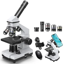 Compound Microscope for Kids & Adults, 100X-2000X Magnification Microscope fo...