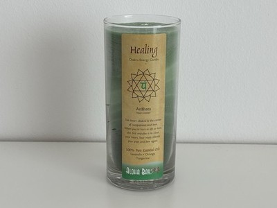 Aloha Bay Chakra Energie Kerze Heilung Heeling Anahata Grün