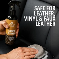 Leather Cleaner and Conditioner Kit 4-PC Set with Best Leather Cleaner for Sofas