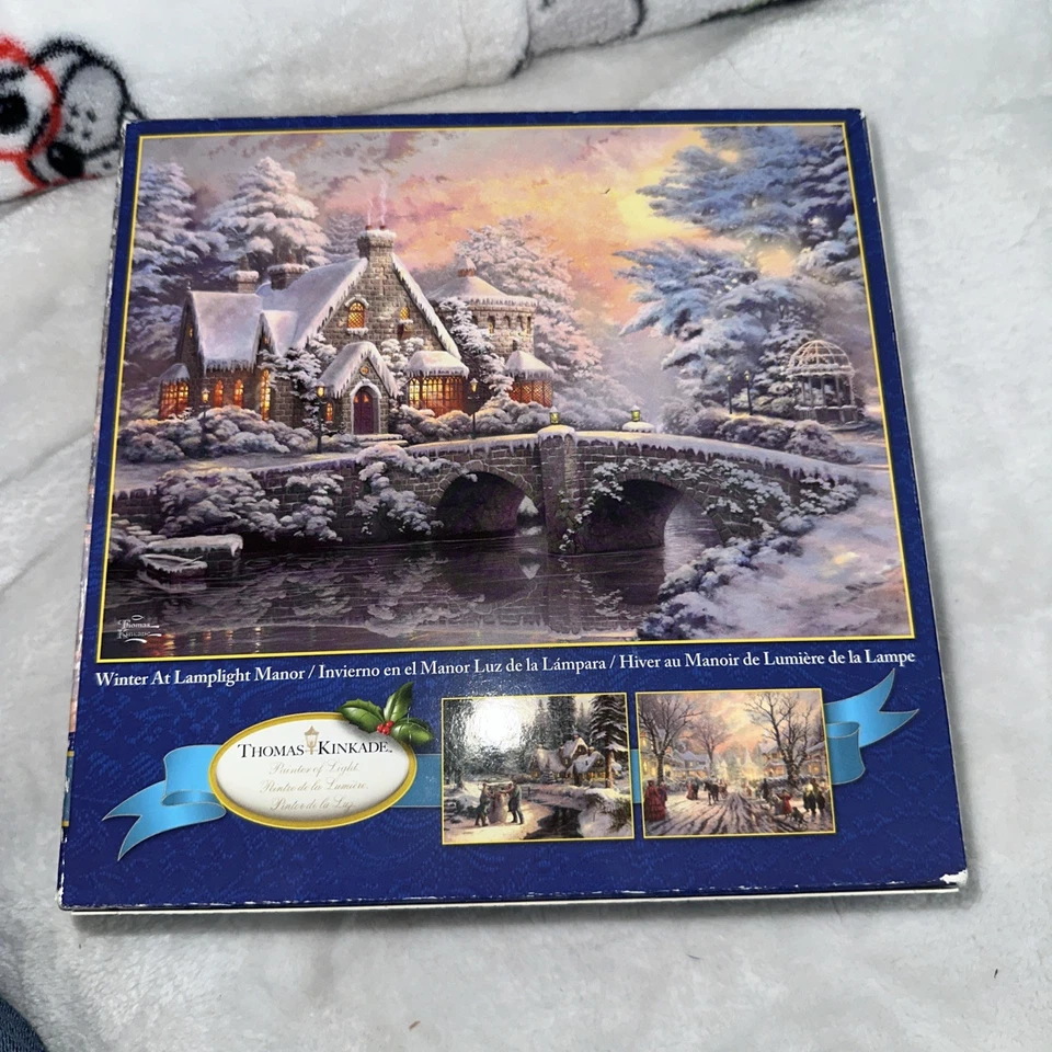 Sealed Thomas Kinkade Painter Of Light "Winter at Lamplight Manor" 1000 Pc Ceaco - Image 2 of 4